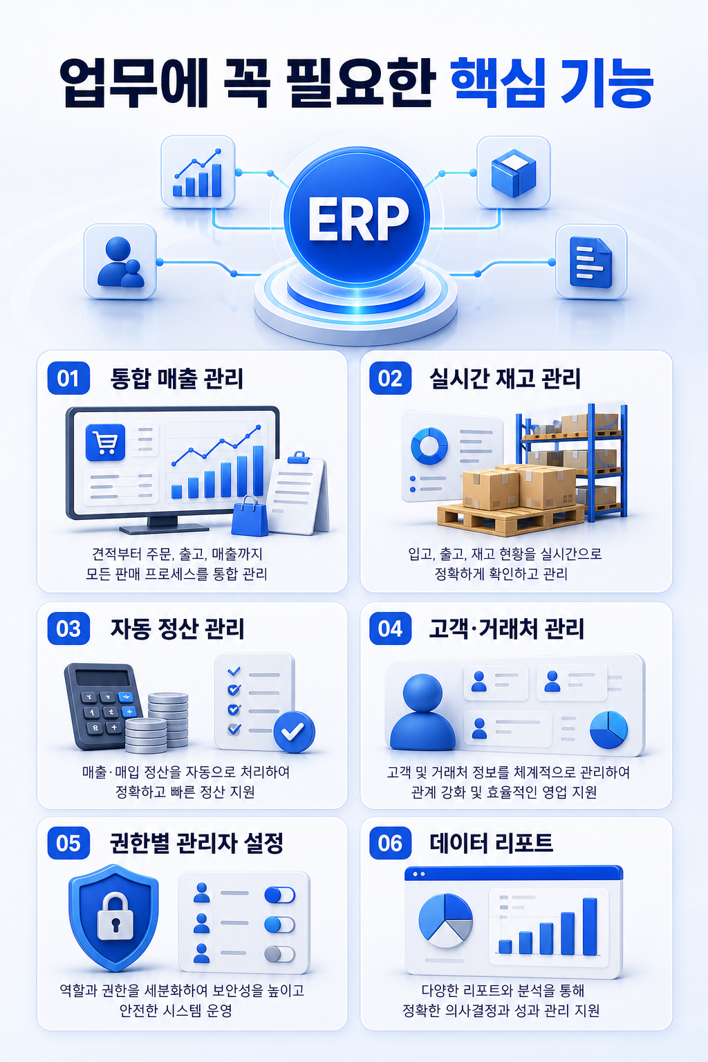 업무에 꼭 필요한 Standard ERP 핵심 기능