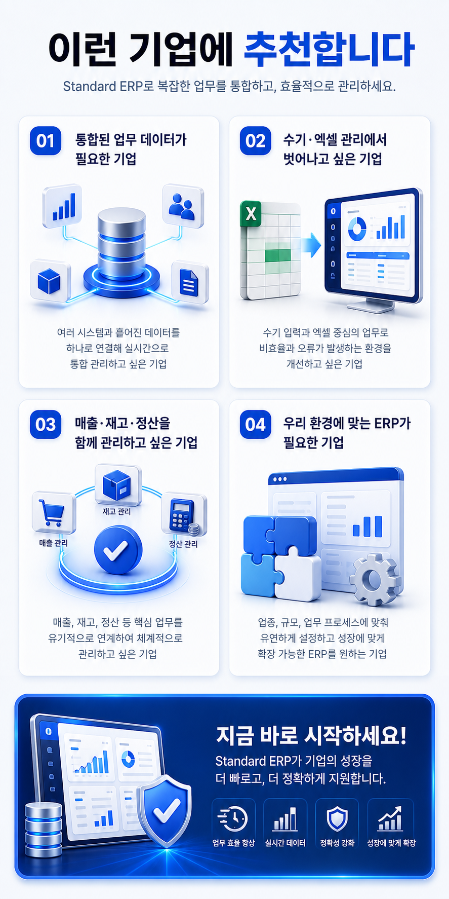 Standard ERP 추천 기업 유형